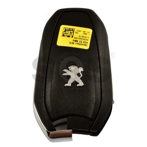 Oem Smart Key For Peugeot Buttons Frequency Mhz Transponder