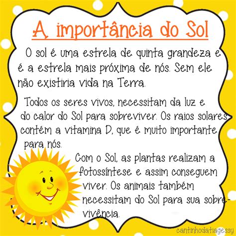 Ciências A importância do Sol 3º Ano Ensino Fundamental