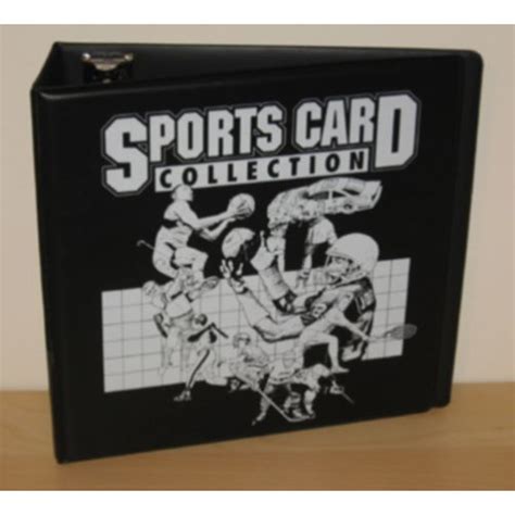 Sports Card Collection Album Black Bcw 3 Inch D Ring Binder