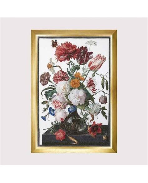 Kit Broderie Nature Morte Fleurs Jan Davidz De Heem Thea