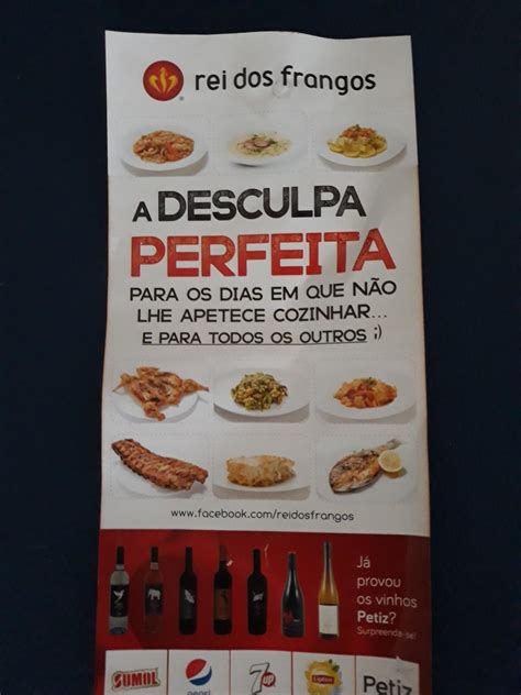 Menu Em Rei Dos Frangos Bbq Coimbra Rua Lu S A Duarte Santos