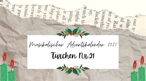 T Rchen Musikalischer Adventskalender Youtube