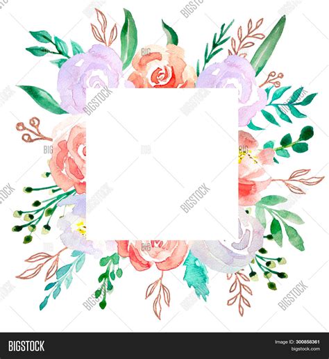 Watercolor Floral Image And Photo Free Trial Bigstock