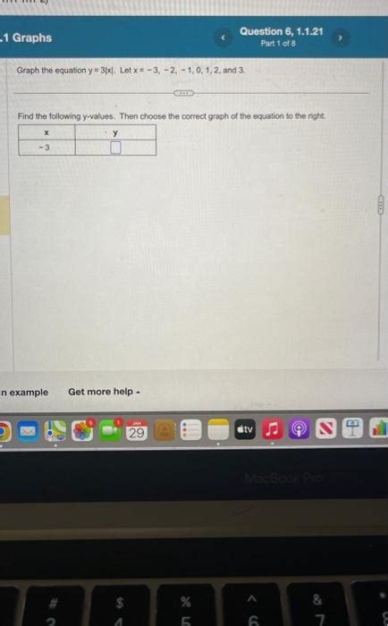 Solved Graph the equation y=3∣x∣. Let x=−3,−2,−1,0,1,2, and | Chegg.com