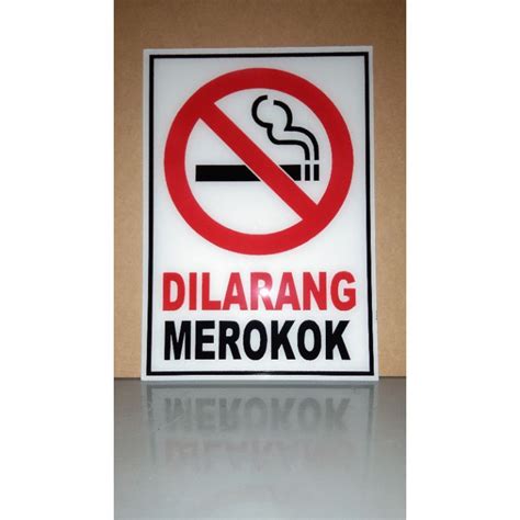 Jual Akrilik Dilarang Merokok X Shopee Indonesia