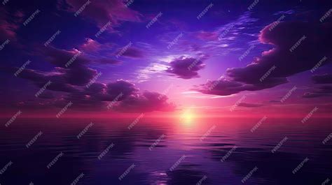 Premium AI Image | purple sunset wallpaper