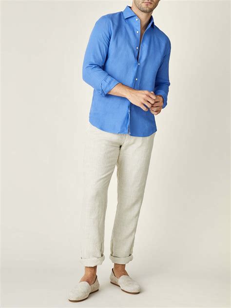 The Portofino Is Our Signature Linen Shirt It Features The