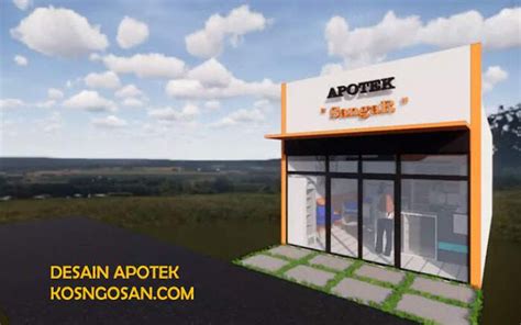 Desain Apotek Minimalis Terbaik Kosngosan