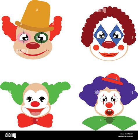 Funny Cute Clown Stock Vector Image And Art Alamy