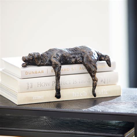 Lazy Dog Sculpture | Bronze - Cyan Design