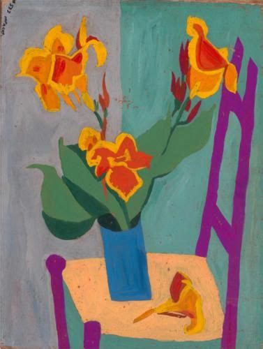 Still Life Chair And Flowers William H Johnson Wikiart Org