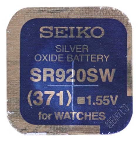 371 SR920SW SR69 Silver Oxide Watch Battery 1 55v Multi Brand Showcase