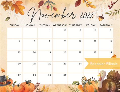 November Calendar Wallpapers Wallpaper Cave