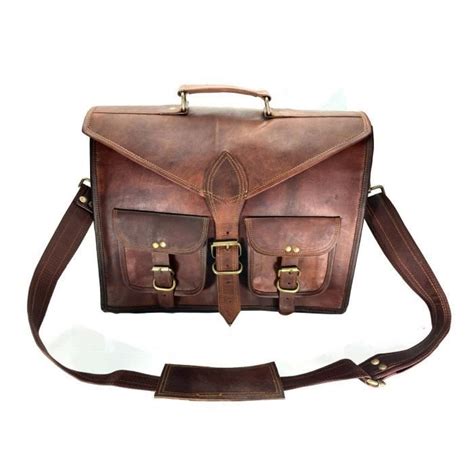 Sac Bandouli Re Pour Homme En Cuir De Vachette Pour Ordinateur