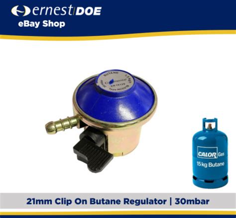 21mm Butane Gas Regulator For 21mm Calor And Flogas Cylinders 30mbar Ebay