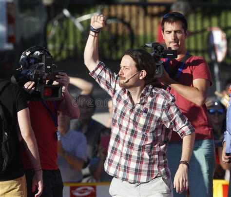 Pablo Iglesias Podemos Fotograf A Editorial Imagen De Gesto