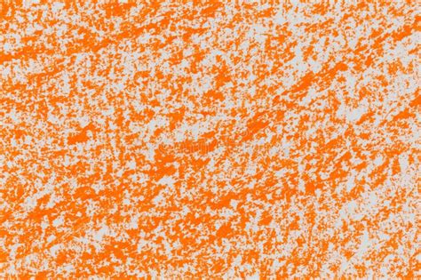 Orange Color Crayon Hand Drawing Texture Stock Image - Image of stain ...