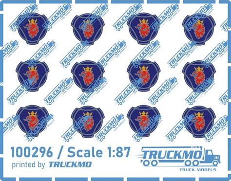 TRUCKMO Decals Scania logo full color small 100296 | TRUCKMO Truck ...