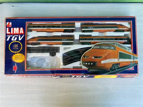 Jouet Ancien Coffret Train Tgv Lima Jouef Ho Locomotive Rails Sncf