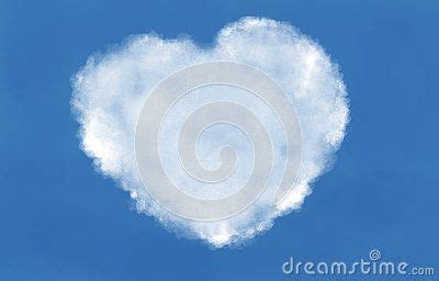 A Heart Shaped Cloud In The Blue Sky