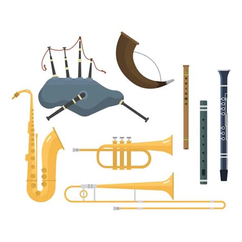 Wind Instruments — Stock Vector © Tshooter 25161555