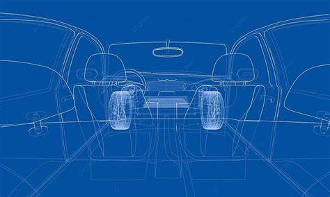 Concept Car Vector Industry Blueprint Draft Vector Industry Blueprint