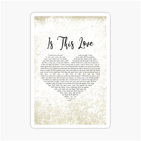 "Is This Love Bob Marley Art - Typography Lyric Poster - Bob Marley ...