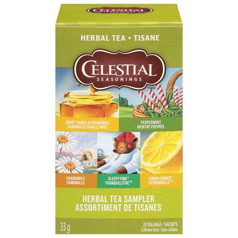 Save on Celestial Seasonings 5 Flavors Herbal Tea Sampler Tea Bags Caffeine Free Order Online ...