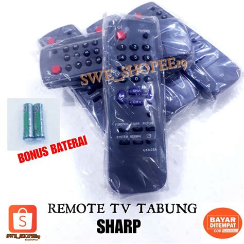 Jual Remote Tv Tabung Sharp Remote Tv Tabung Multi Sharp Abu G Sa