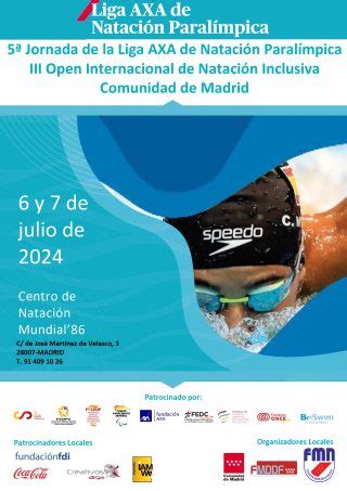 Open Internacional De Nataci N Inclusiva Comunidad De Madrid Feddi