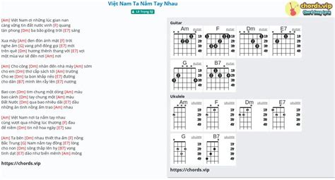 Chord Việt Nam Ta Nắm Tay Nhau tab song lyric sheet guitar