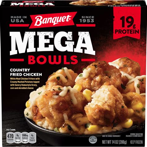 Banquet Mega Bowls Country Fried Chicken Conagra Foodservice