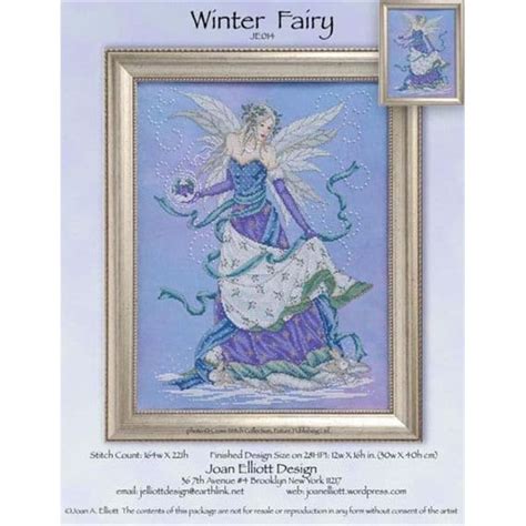 Joan Elliott Je Winter Fairy Hard Copy Jk S Cross Stitch Supplies