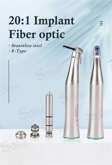 Supply Fiber Optic Dental 20 1 LED Implant Contra Angle Wholesale