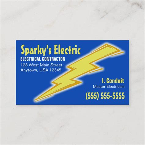 Electrician Business Card | Zazzle