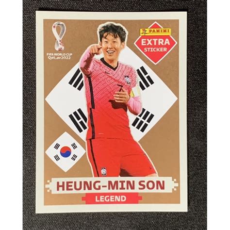 Figurinha Heung Min Son Bronze Legend Panini Original Extra Sticker