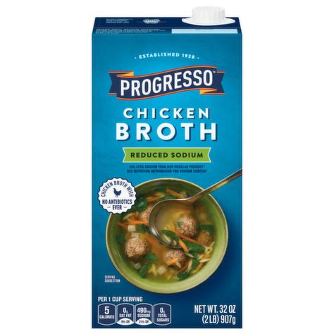 Progresso Broth, Reduced Sodium, Chicken