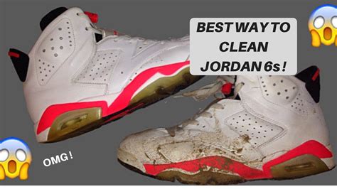 HOW TO CLEAN JORDAN 6 RETROS Jordan 6 Infrared Restoration YouTube