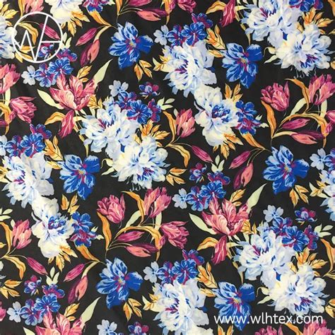 Moisture Wicking Floral Printed Polyester Lycra Fabric WLH TEX