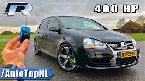 400HP VW Golf 5 R20 REVIEW POV On ROAD AUTOBAHN NO SPEED LIMIT By