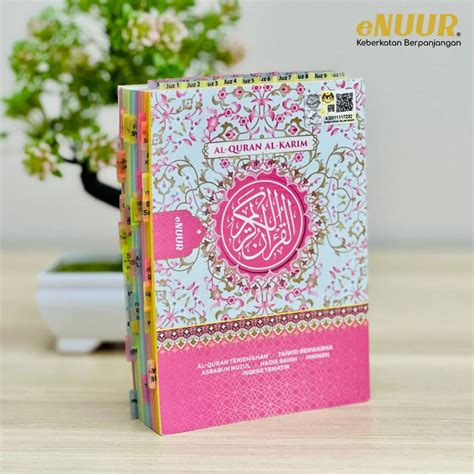 Al Quran A6 Soft Cover Floral Tagging Mini Kecil Tajwid Lengkap