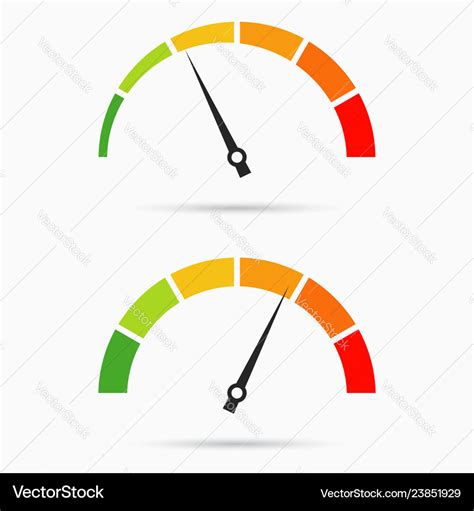 Speedometer set Royalty Free Vector Image - VectorStock