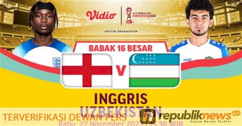 Piala Dunia U Dahsyat Uzbekistan Singkirkan Inggris