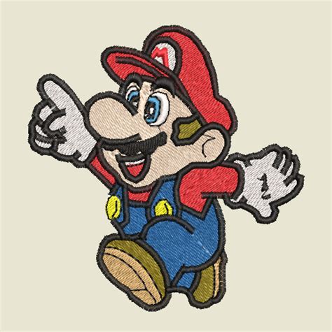 Embroidery Pattern Mario Run Point A G E Store Embroidery Patterns