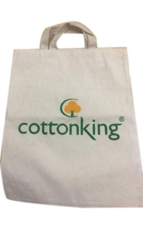 Folding White Cotton King Carry Bag Capacity 10kg Size Dimension 14