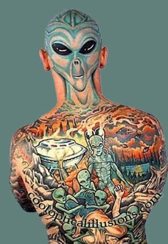 Crazy Tattoo Designs | Weird tattoos, Psychedelic tattoos, Alien tattoo