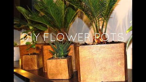 Build Wooden Flower Pots Home Alqu