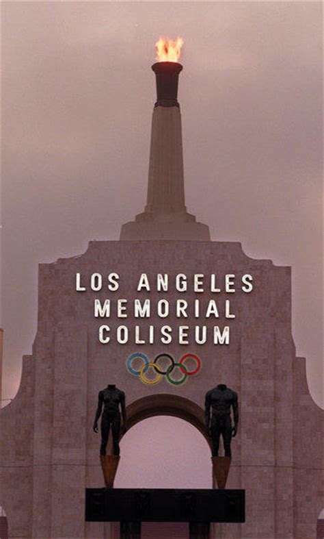 Coliseum Olympic Torch To Be Lighted To Honor Jfk Anniversary Latimes