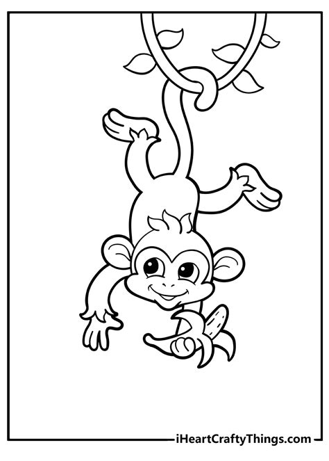 Coloring Pages Of Monkeys