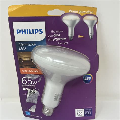 11pack Philips 457002 65w Equivalent Soft White Br40 Warm Glow Light